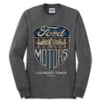 thumbnail image 2 of Wild Bobby, 1983 Vintage Distressed Ford Motors Legendary Power Cars and Trucks Mens Long Sleeve Shirt, Heather Black, Small, 2 of 3