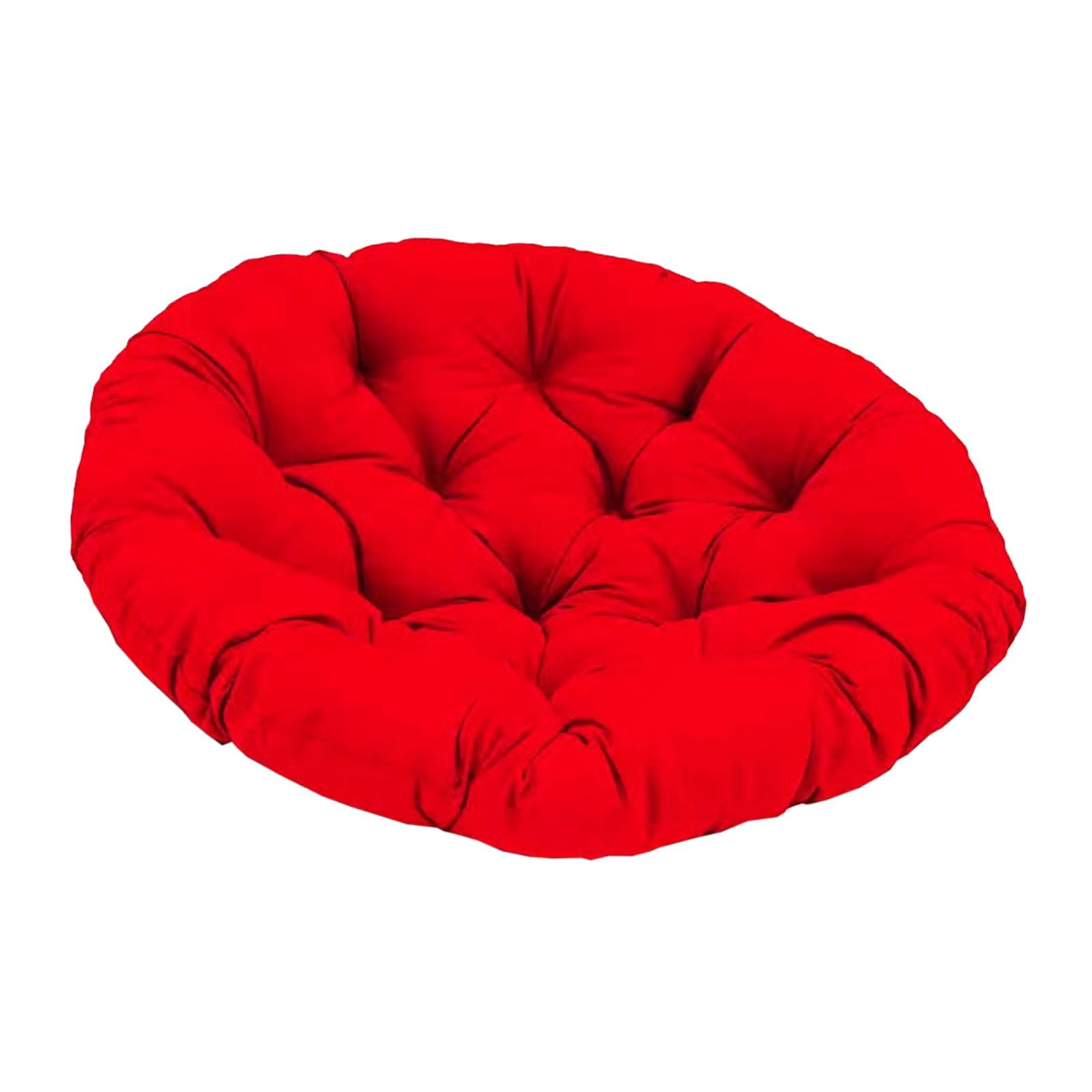 Colaxi Outdoor Seat Cushion, Round Rattan Cushion, Hanging Basket Chair Cushion for Swing Chair Hammock Wicker Chair Rocking Chair Red