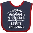 thumbnail image 3 of Inktastic Mommy and Daddy Little Valentine Boys or Girls Baby Bib, 3 of 4