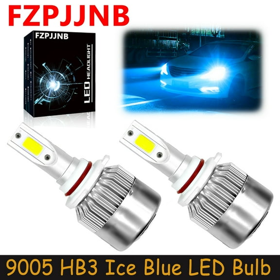 FZPJJNB for Hyundai Elantra 2017-2018 LED Headlights Bulb Low Beam,9005 HB3,Ice Blue,C6,C13