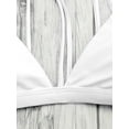 thumbnail image 6 of ZAFUL for Women Back Strappy Padded Bathing Suit White S, 6 of 6