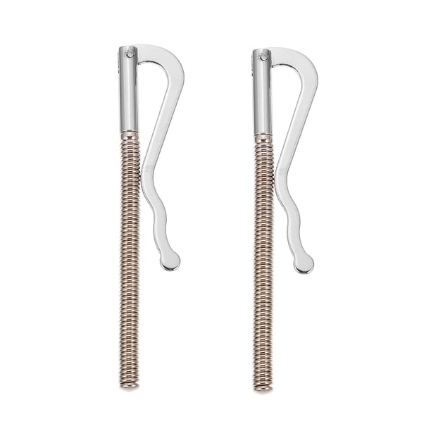 2 piezas de porta cheques de billetera con resorte de metal y clips para billetes.