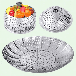 Vegetable Steamer Basket Multifunction Stainless Steel Folding Steam Rack Food Steamer Fits Instant Pot Pressure Cooker Extra Large Walmart