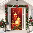 thumbnail image 5 of LSLJS Christmas Door Cover Winter Multistyle Door Cover House Background Christmas Decoration for Year Holiday Indoor Outdoor, 35x71", 5 of 6