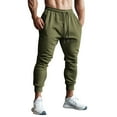 thumbnail image 3 of BiZtdJrK Mens Solid Sweatpants Drawstring Elastic High Waist Casual Fall Jogger Pant Loose Fit Comfy Lounge Sweatpant with Pockets Army Green XXL, 3 of 7