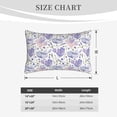 thumbnail image 4 of Sikiie Lavender Flowers Print Plush Pillow Cover, Wrinkle-proof and Stain-resistant Pillow Protector without Pillow Core, Home Decoration-14"x20", 4 of 6