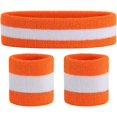 thumbnail image 2 of Striped Terry Cloth Wristbands - Pack of 3, 2 of 5