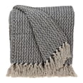 thumbnail image 1 of Parkland Collection THRI21243 52 x 67 in. Lily Transitional Woven Handloom Throw - Blue, 1 of 1