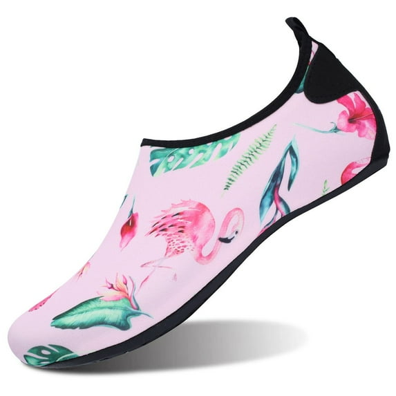 L-RUN Aqua Shoes Water Socks Women Men Quick Drying Non Slip Swim Shoes for Summer