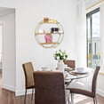 thumbnail image 2 of Joveco Round 3 Tier Wall Mounted Floating Shelf, Decorative Tiered Geometric Circular Shelving for Bathroom, Bedroom, Living Room Decor, 2 of 5