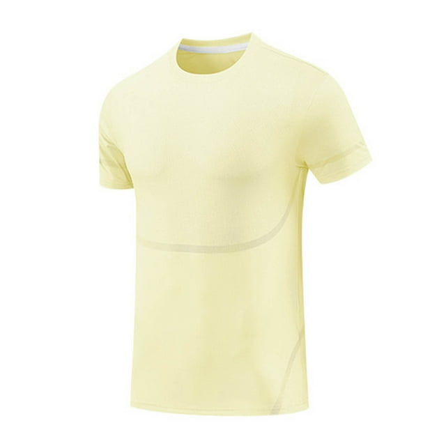 Men's Thin Summer Ice Silk Short Sleeve T - Shirt - Breathable for Running and Training