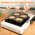 thumbnail image 4 of 4-Cup Egg Pan Nonstick, Healthy Aluminum Omelette Pan, Breakfast Omelette Skillet for Fried Eggs Cooker, Pancakes, Suitable for Gas Stove & Induction Cookware, 4 of 6