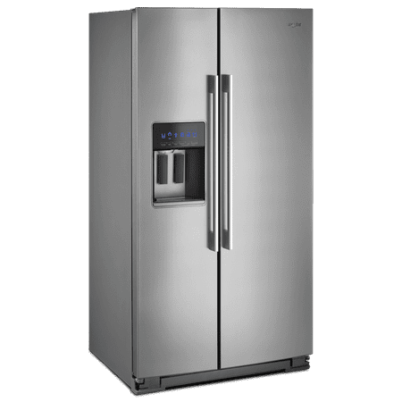 Whirlpool - 20.6 Cu. Ft. Side-by-Side Counter-Depth Refrigerator - Stainless steel