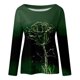 thumbnail image 4 of Moda mujer manga larga cuello redondo blusa estampada otoño casual pulóver tops Fridja  fjkfkj470, 4 of 5