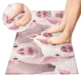 thumbnail image 2 of Pigs Pink Luxury Kitchen Rug Non Slip Bathroom Plush Mat Shaggy Bedroom Carpet 39"x20", 2 of 6