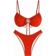 thumbnail image 5 of Women High Cut Bikini Sets String Sexy Swimsuit Two Piece Underwire Bathing Suit Brazilian Cheeky Cut Out Cute Swimwear, 5 of 16