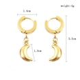 thumbnail image 5 of Fiudx Pendientes de Acero Inoxidable para Mujer, Pendientes Colgantes Dorados, Joyería, 5 of 5