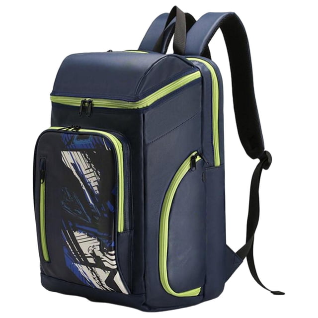 Mochila organizadora de tenis y raqueta de bádminton para entrenamiento al aire libre Azul Verde