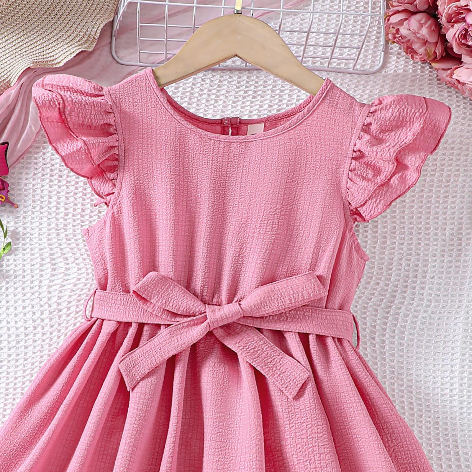 ワンピース Ruffle Sleeve Dress 6y Buy Pink Ruffle Sleeve Midi Dress from Next Canada
