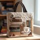 thumbnail image 1 of Uuiauoio Canvas Tote Bag Large Capacity Shoulder Bag for Women Fashion Printed Beach Shopping Work Travel Daily Use Gift Idea, 1 of 6