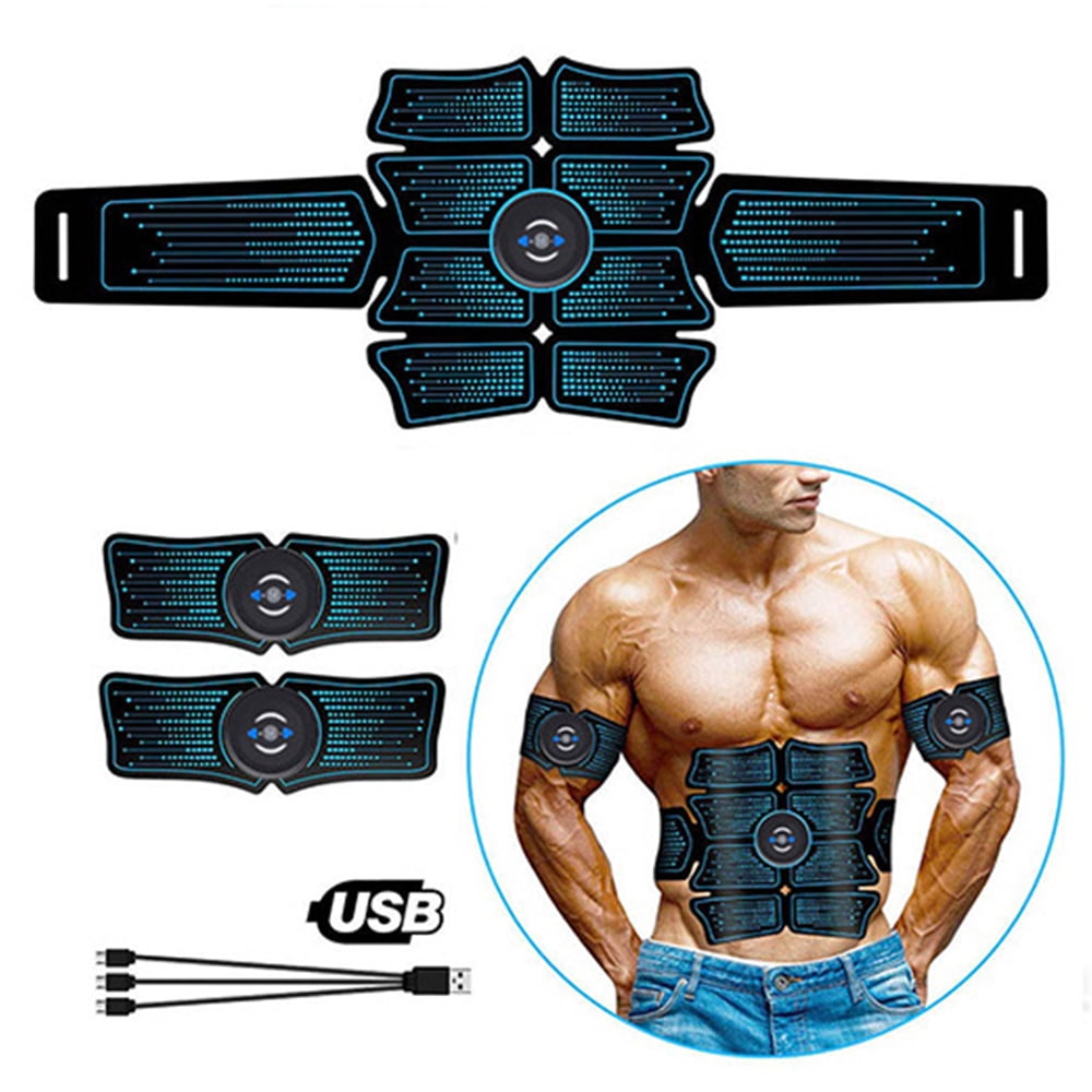 Abdominal Muscle Toner EMS Muscle ABS Stimulator Trainer Body Workout Belts UK 
