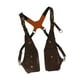 thumbnail image 2 of Bolso de hombro tipo axila, bolso de hombro doble para cosplay, compras, viajes Marrón, 2 of 9