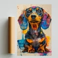 thumbnail image 2 of Dachshund Dog Wall Art Dachshund Picture Poster Print Funny Colorful Animal Pop Artwork for Living Room Bedroom Bathroom Home Decor, 2 of 6