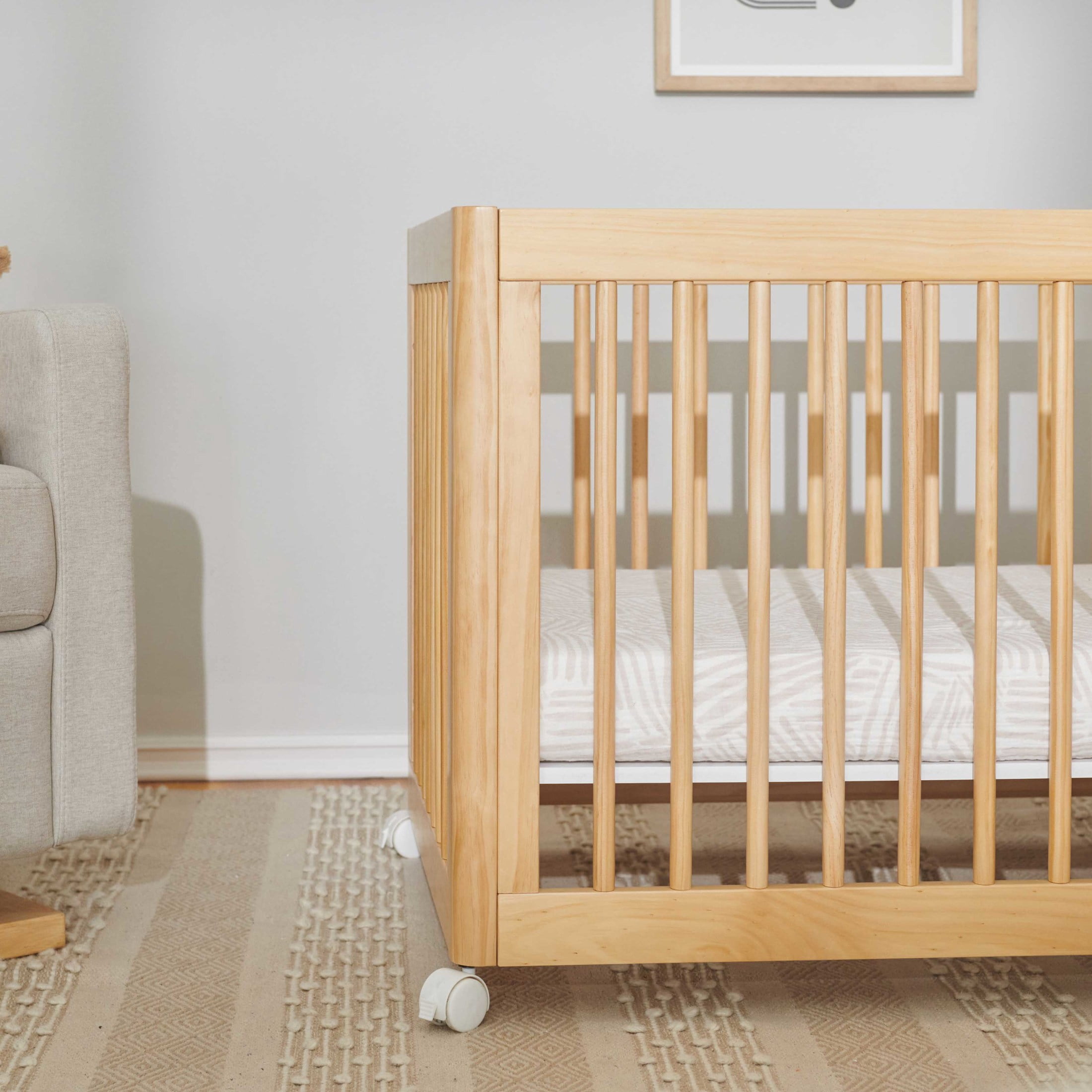 Babyletto All-Stages Midi Crib Sheet in GOTS Certified Organic Muslin Cotton