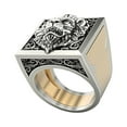 thumbnail image 1 of relayinert Men's Combination Rings Vintage Lion Ring Jewelry Rings Hop Gift Hip Punk No 7 1Set, 1 of 6