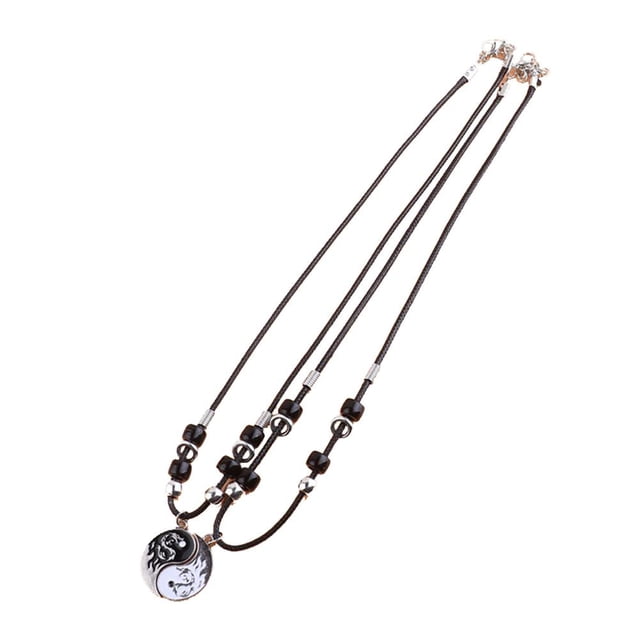 LUVCLS Collar de cuerda de pareja de Tai Chi, regalo de San Valentín para mujeres y hombres, buena suerte Z ьα