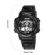 thumbnail image 3 of Reloj de agua luminoso para niños, reloj electrónico de dial de estudiante, luz multicolor, negro, 3 of 6