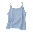 thumbnail image 4 of Eltusu Girls Tank Tops, Summer Crew Neck Casual Striped Sleeveless T-Shirts Blue Size 13-14 T, 4 of 5
