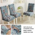 thumbnail image 5 of Chic Paisley Bohemian Dining Chair Covers 4 Pack with Vintage Floral Ethnic Retro Colorful Pattern Washable Polyester Stretch Slipcovers Removable Protector for Artistic Home Decor, 5 of 7