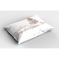 thumbnail image 2 of Ambesonne Christmas Pillow Sham, Vintage Classic Xmas, 36" X 20", Brown, 2 of 2