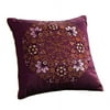 Better Homes and Gardens Garden Antique Wallpaper Stripe Purple Decorative Pillow