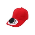 thumbnail image 2 of Gorra De Ventilador Solar De Poliéster Gorro con ventilador solar,batería de 650 mAh,3 velocidades ajustables,ideal para protegerse del sol en verano (rojo,1 unidad). Rkxzt, 2 of 9