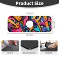 thumbnail image 2 of Sikiie Vibrant Graffiti Urban Art Splash Guard for Sink Faucet-1 PC Super Absorbent Fast Drying Mat Sink Gadgets-Splash Guard for Kitchen, Sink Mat, 2 of 7