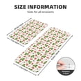 thumbnail image 2 of Bingfone 2 Pcs Kitchen Rugs and Mats,Cushioned Anti-Fatigue Floor Mat,PVC Non-Slip Kitchen Rug Set for Kitchen,Laundry Room,Sink 17"x47"+17"x29" - Strawberry Floral, 2 of 6