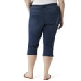 thumbnail image 3 of Gloria Vanderbilt Swan Series Women's Plus Amanda 5 Pocket Capri with Slit, Sizes 16-24, 3 of 5