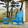 thumbnail image 4 of Dycanpo Adirondack Chairs Set of 4 with Cup Holder, 300lbs Weather Resistant, Blue, 4 of 8