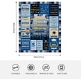 thumbnail image 3 of Graduation Gifts 2024, Graduation Blanket for Him, Graduation Decorations Class of 2024, College/PhD/Masters Degree Graduation Gifts, 2024 Graduate Gifts Flannel Blanket 50" X 60", 3 of 5