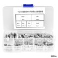thumbnail image 1 of Tuerca Tuerca Hexagonal de Acero Inoxidable Rosca Tuercas de Brida hexagonales 55pcs, 1 of 12