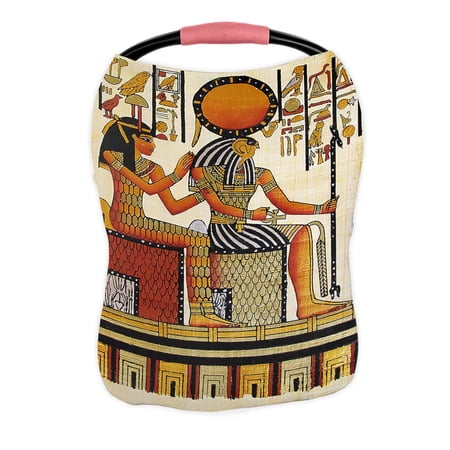 PKQWTM Egyptian Papyrus Nursing Cover Baby Breastfeeding Infant Feeding Cover Baby Car Seat Cover