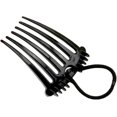 thumbnail image 1 of Peine bandette negro con banda elástica Cola de caballo Bump It Up Inserciones de volumen Peines Peine para el cabello esponjoso Herramienta de peinado con banda de goma elástica Peines para el cabell, 1 of 5
