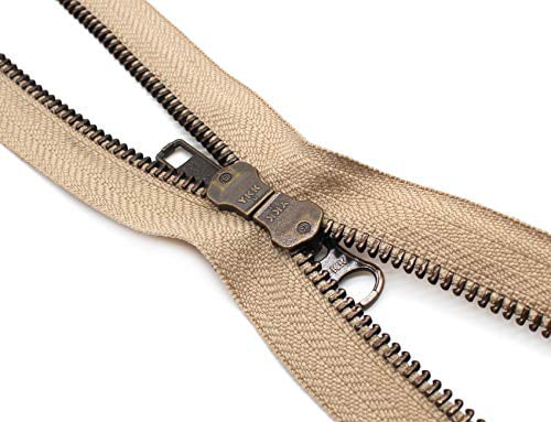 Medium Weight Special 1 Zipper/pack 2 Way Separating ~ Color Light Beige 573 YKK Parka Zipper 36\ #5 Brass