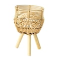 thumbnail image 3 of Almencla Plant Basket with Legs Display Rattan Basket for Restaurant Apartment Office S, 3 of 8