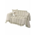 thumbnail image 2 of Beige Plaid Couch Cover for Dogs, Vintage Grid Stripe Minimalist Art Linen Washable Sofa Covers Slipcover for Pets Dogs Futon Cover, Couch Recliner Covers, Oversized Chair Slipcover 71"x91", 2 of 9