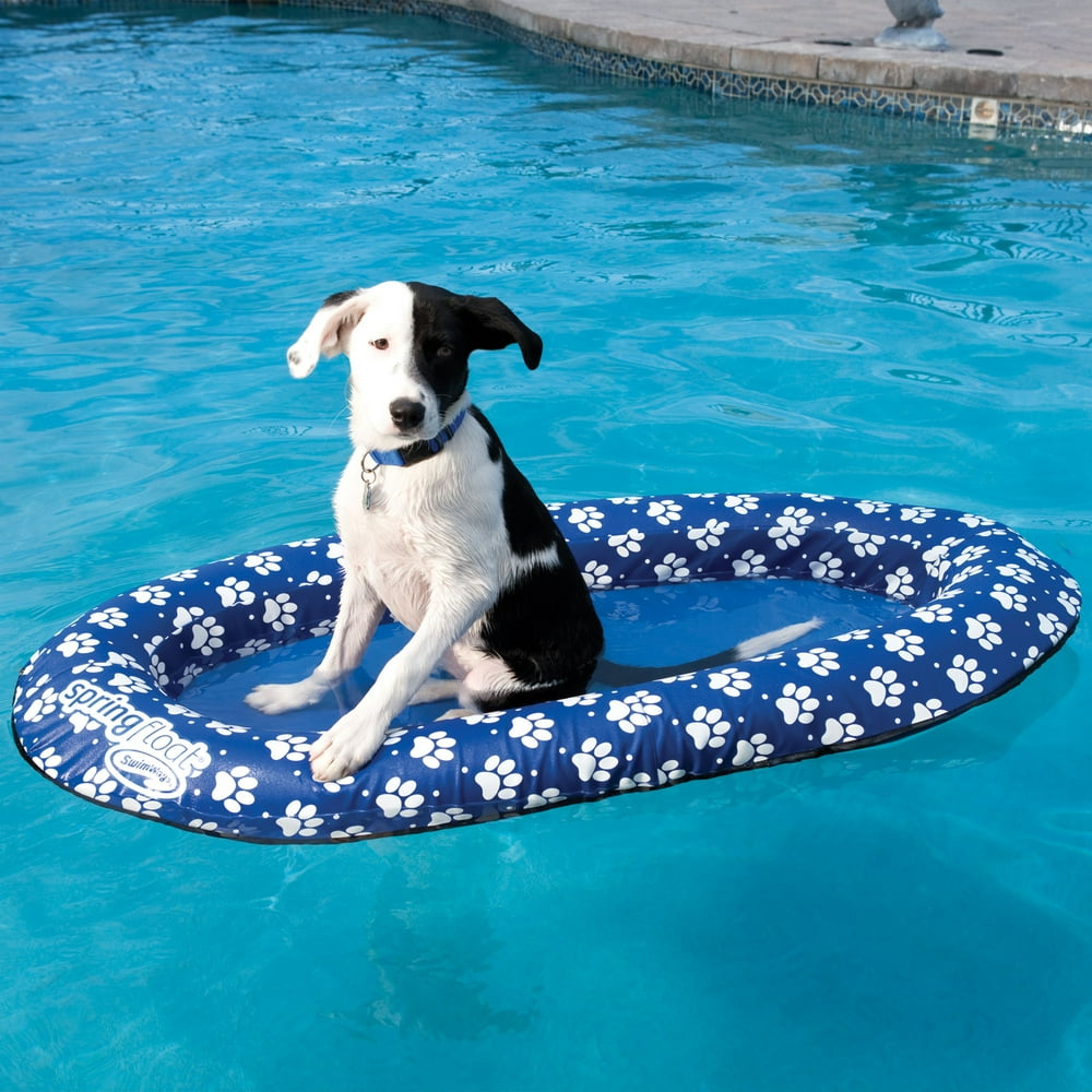 SwimWays Spring Float Paddle Paws Dog Pool Float - Small (0-65 lbs