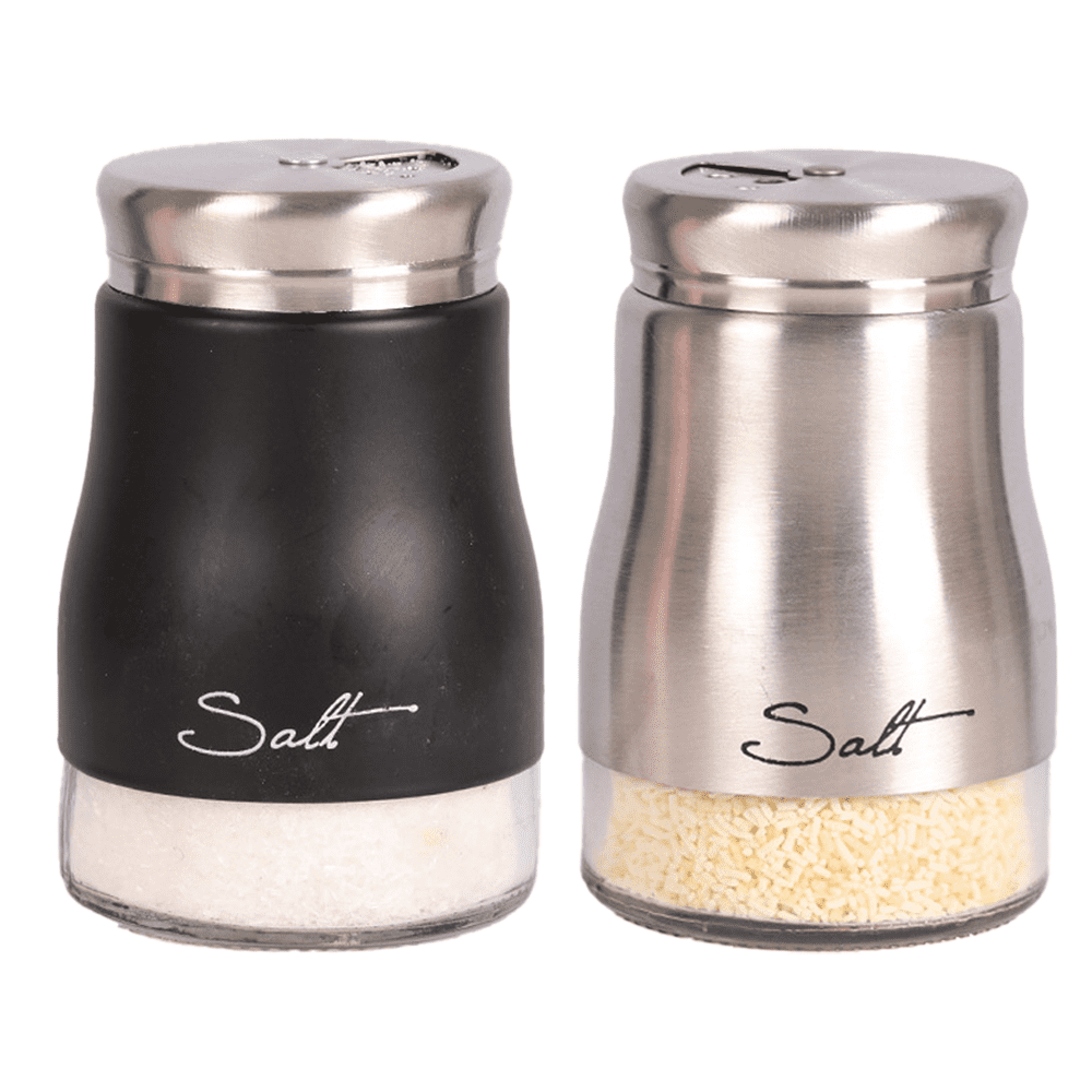 Salt And Pepper Shakers Set, Kitchen Decor, Glass Salt And Pepper