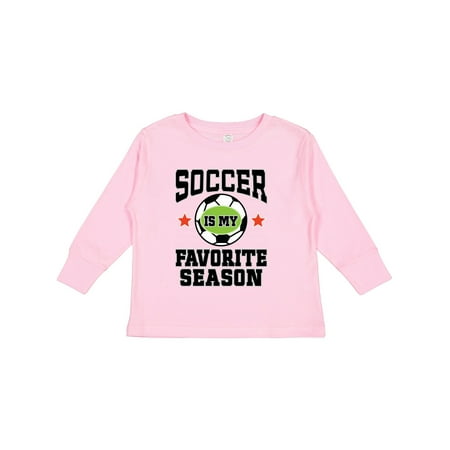 

Inktastic Soccer is My Favorite Season Gift Toddler Boy or Toddler Girl Long Sleeve T-Shirt